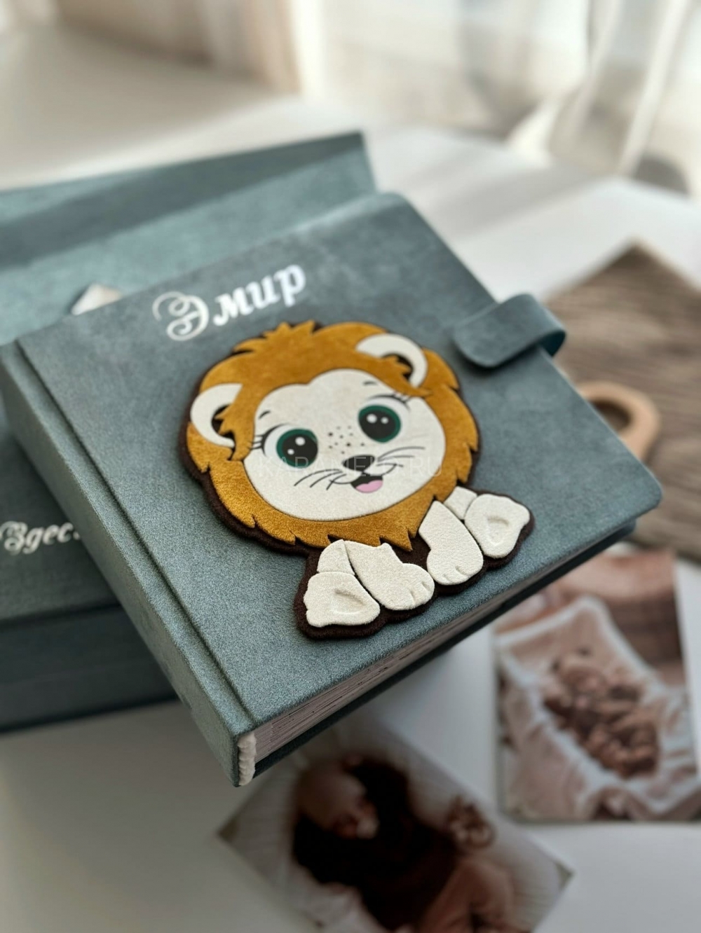 Купить фотоальбом для новорождённого + шкатулка 